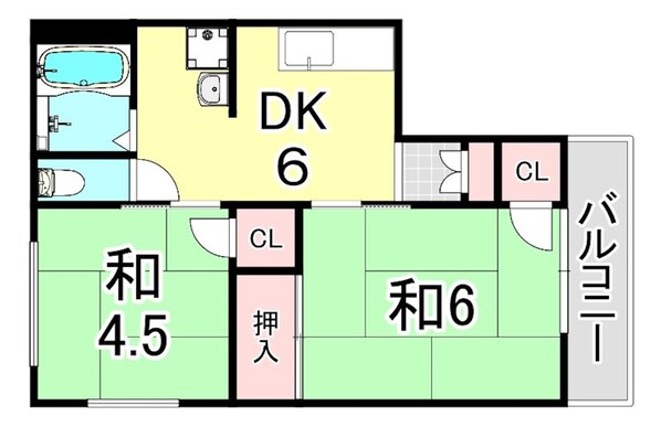 シティハイム橋本第3APの物件間取画像